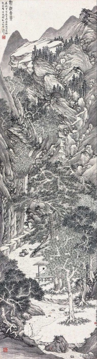 名家山水畫《疊翠圖》欣賞