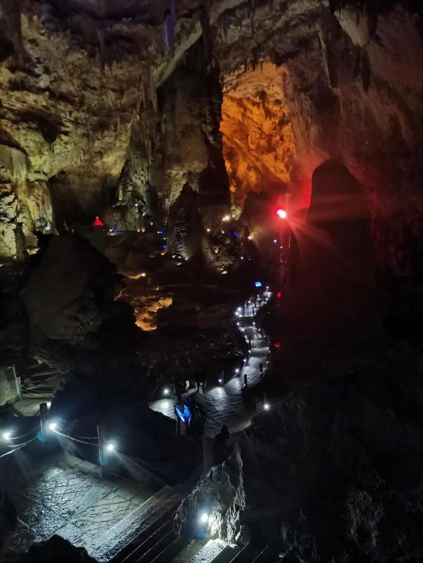 貴州織金洞裡的鐘乳石美極了