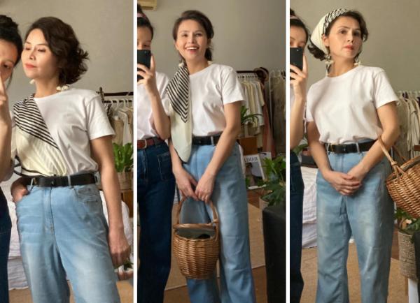 誰說小個子不適合穿闊腿褲？身高僅152的中年媽媽，靠會穿成典範