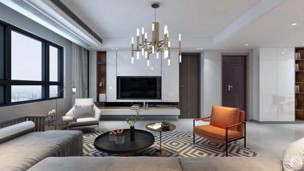 190㎡現代輕奢創新得出設計和思路的延展，不是簡單堆砌和擺放