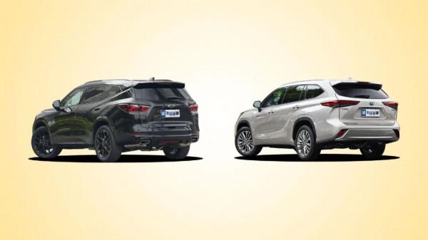 大七座SUV上演神仙打架，雪佛蘭開拓者輕混車型對比豐田漢蘭達