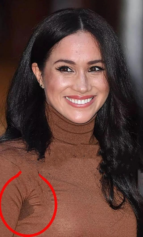 梅根有多不拘小節？冬天穿毛衣汗打溼腋下，和英女王出訪蹺二郎腿