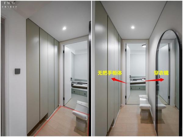 過道來來回回走動，忽視了左右牆面空間，櫃子做到頂擠10㎡來儲物