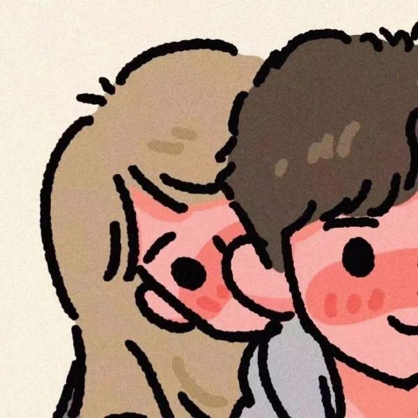 插畫風漫畫風情侶頭像 | 遇見即是上上籤
