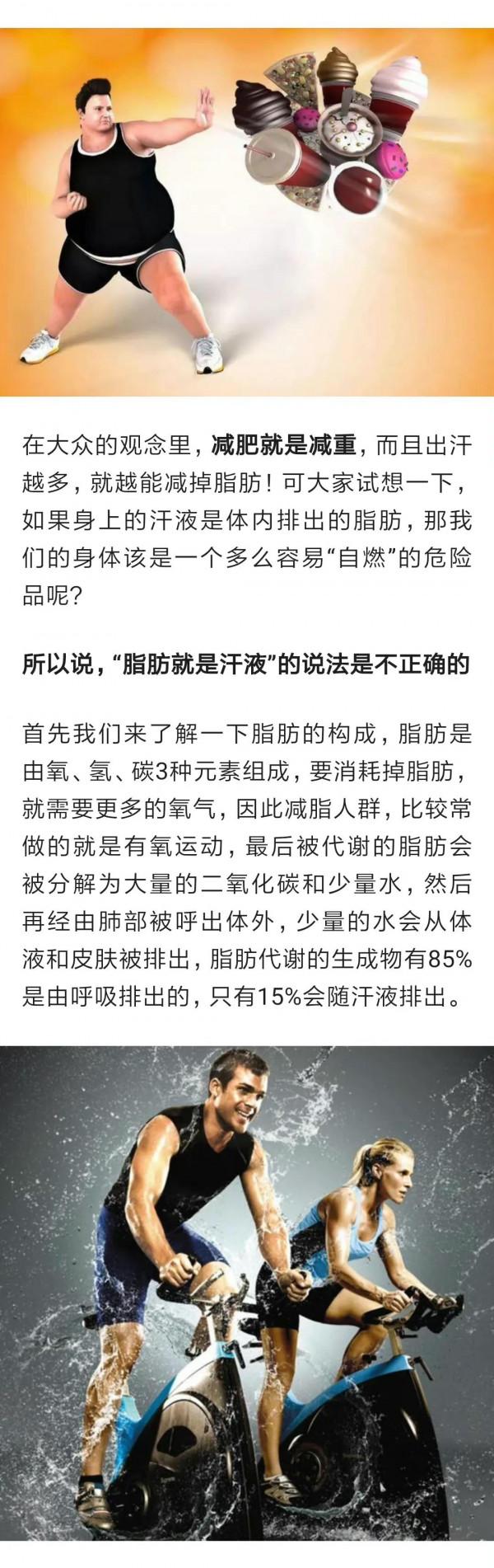 出汗就是減肥了嗎