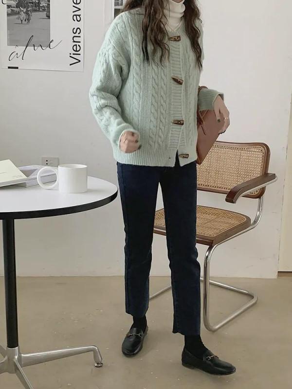 修身顯瘦抓絨款高腰外穿小腳鉛筆褲