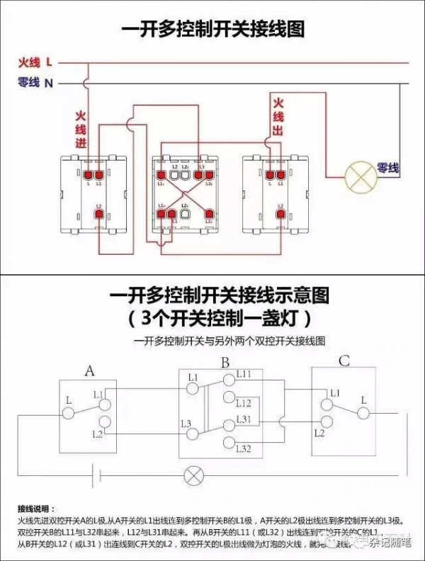 電工必備|家庭電路控制系統大全,開關控制電路大全,值得收藏 電工必備|家庭電路控制系統大全,開關控制電路大全,值得收藏