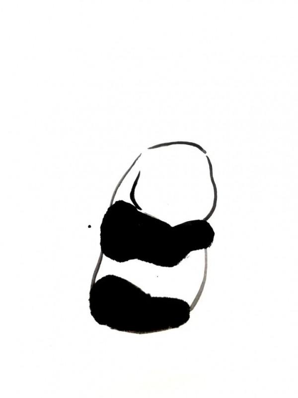 國畫熊貓的繪畫步驟 國畫熊貓的繪畫步驟