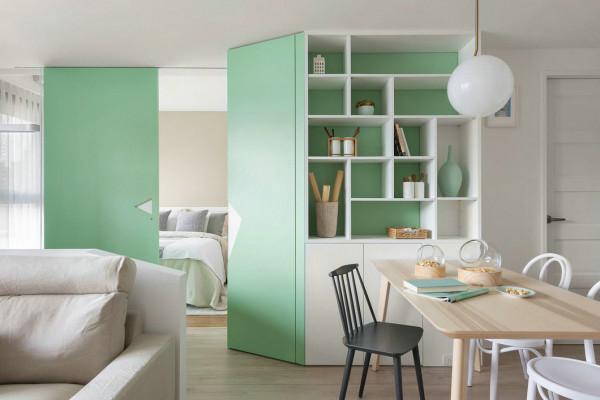 同樣是10萬的北歐風裝修，鄰居家火了，都出在那一抹綠色的牆面