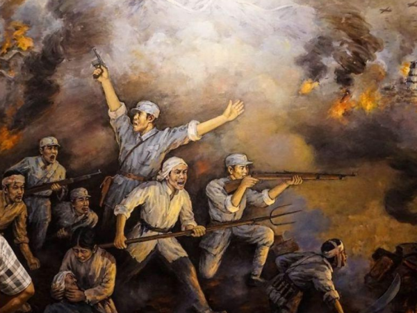 八路軍政委奄奄一息，日偽軍發現他沒死，輕聲說：我們馬上就走