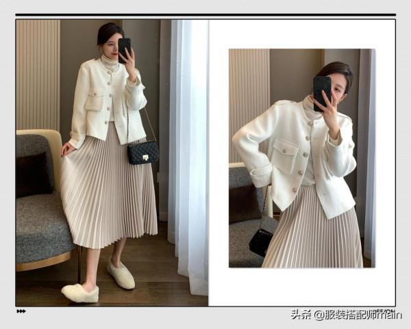 別總穿褲子了？試試厚外套+裙子才是今冬最時髦的穿搭，美爆了