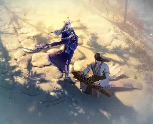 新《秦時明月》主題曲，高月的表情有點兇狠，端木蓉好像沒睡醒