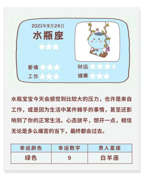 圖說星座：十二星座日運（九月二十四日）