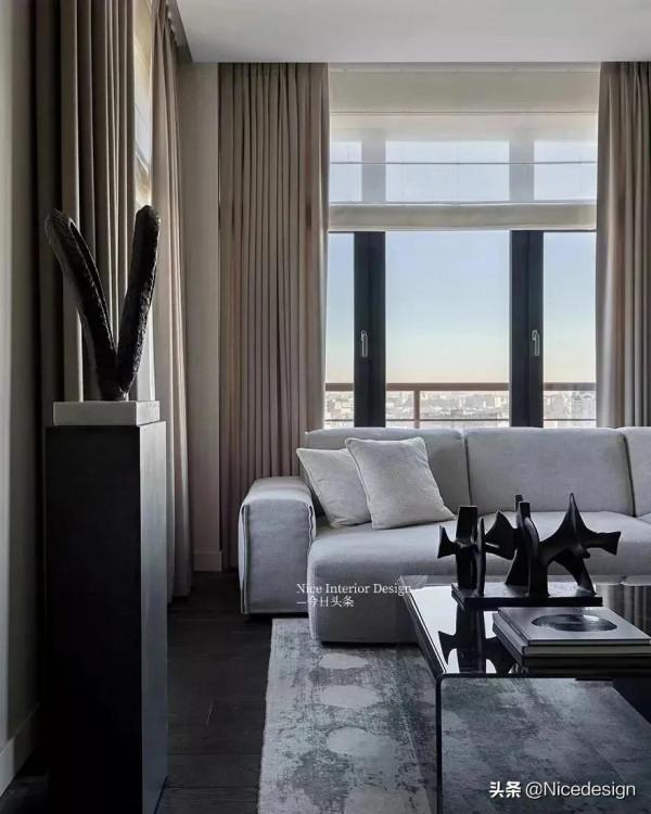 80平米灰米色用流暢的線條和極簡的風格營造平靜生活 80平米灰米色用流暢的線條和極簡的風格營造平靜生活
