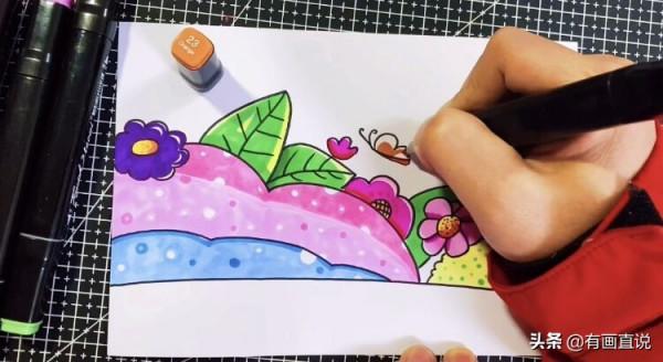 創意兒童畫:分享三款萬能背景畫法,卡通簡筆畫風格,收藏備用 創意兒童畫:分享三款萬能背景畫法,卡通簡筆畫風格,收藏備用