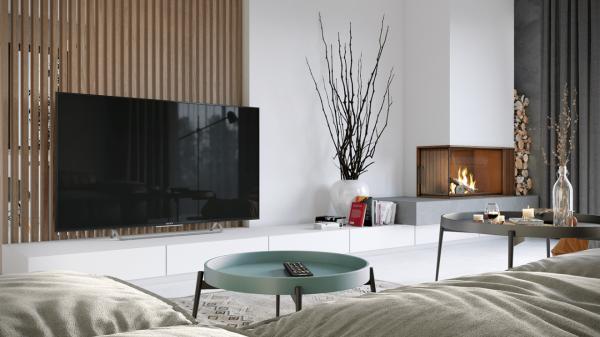 極簡主義，白色主調使得整體更加舒適、簡單、整潔