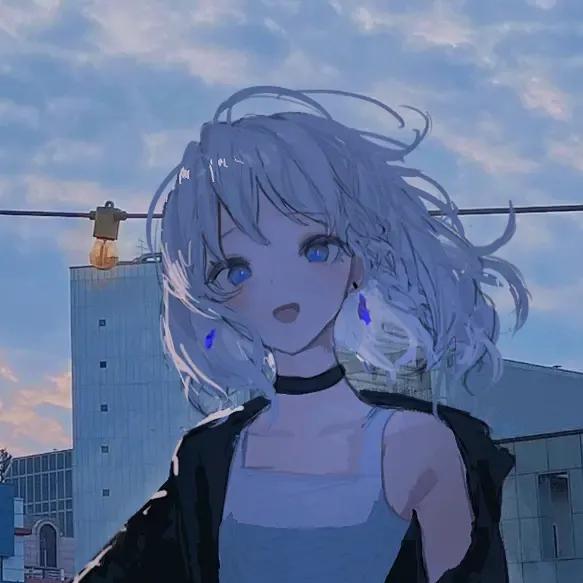 天氣晴，宜收集歡樂。動漫卡通女生頭像