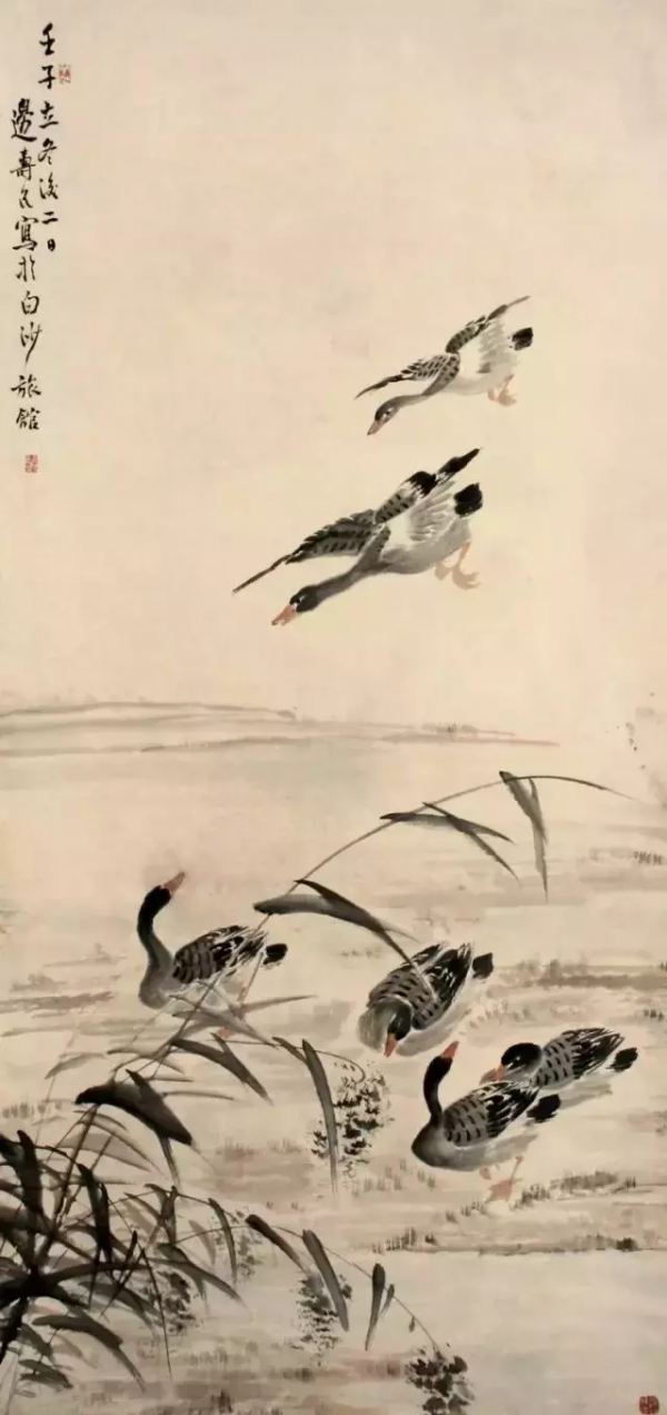 他的潑墨蘆雁,出神入化 他的潑墨蘆雁,出神入化