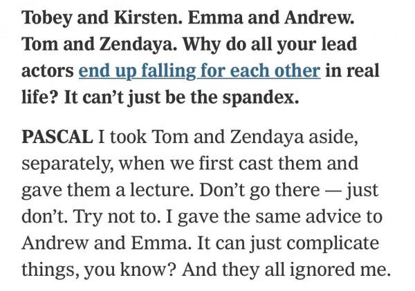 《蜘蛛俠》湊成了三對情侶，最終可能還得感謝一下索尼高層