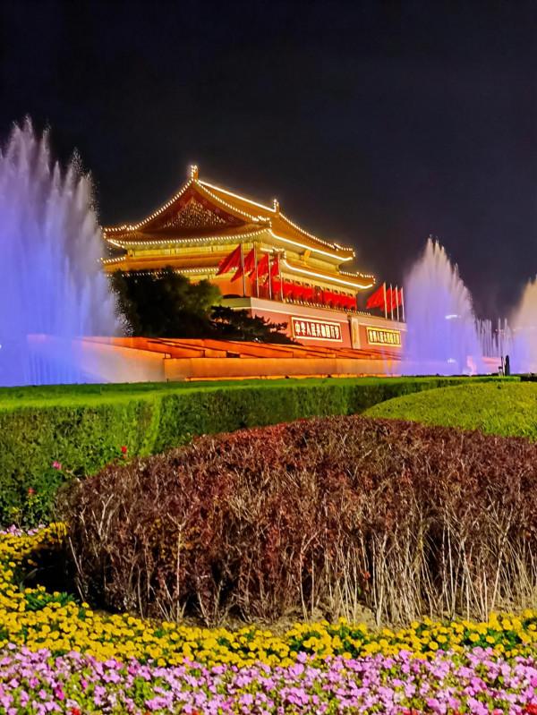 美麗的天安門國慶之夜