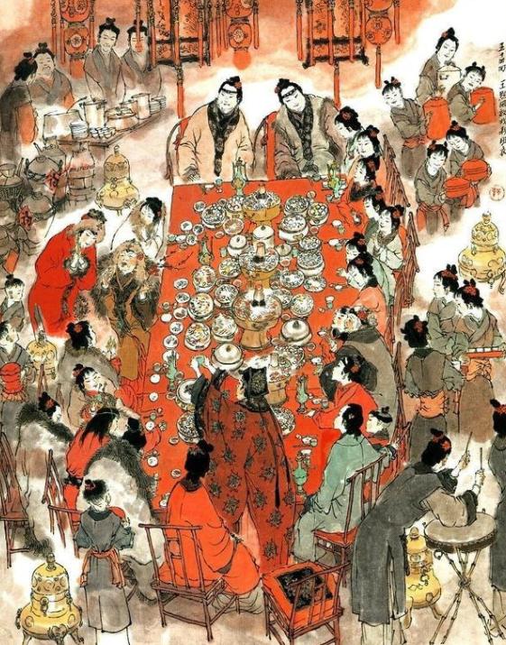 從西門慶請客擺宴看明代筵席風俗，桌面大小、菜餚，都有嚴格等級