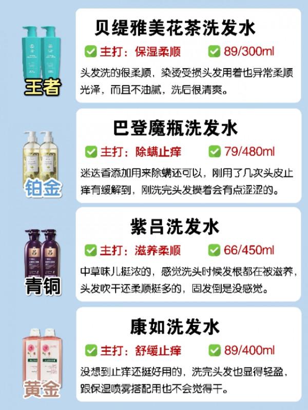 平價好用的洗髮水測評合集