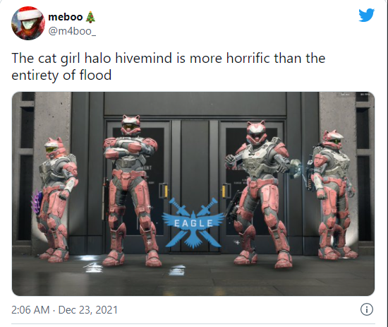 《光環：無限》貓兒盔甲引玩家熱議 粉貓斯巴達戰士