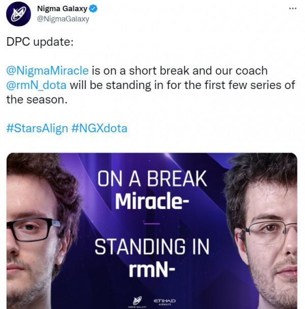 Dota2-身體垮了?Miracle奇蹟哥暫別賽場,水友:人被打沒了 Dota2-身體垮了?Miracle奇蹟哥暫別賽場,水友:人被打沒了