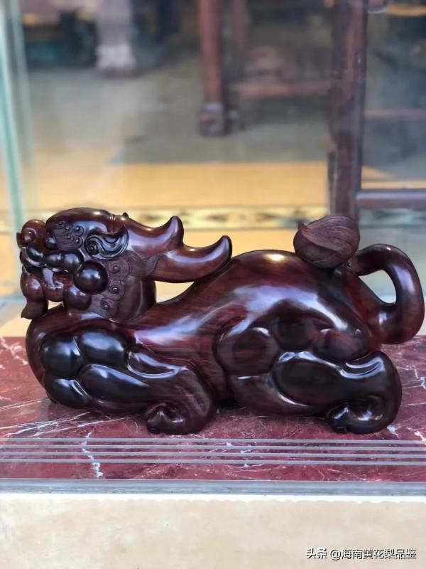 巨無霸「漢代款•貔貅」帝王紫油梨材質 巨無霸「漢代款•貔貅」帝王紫油梨材質
