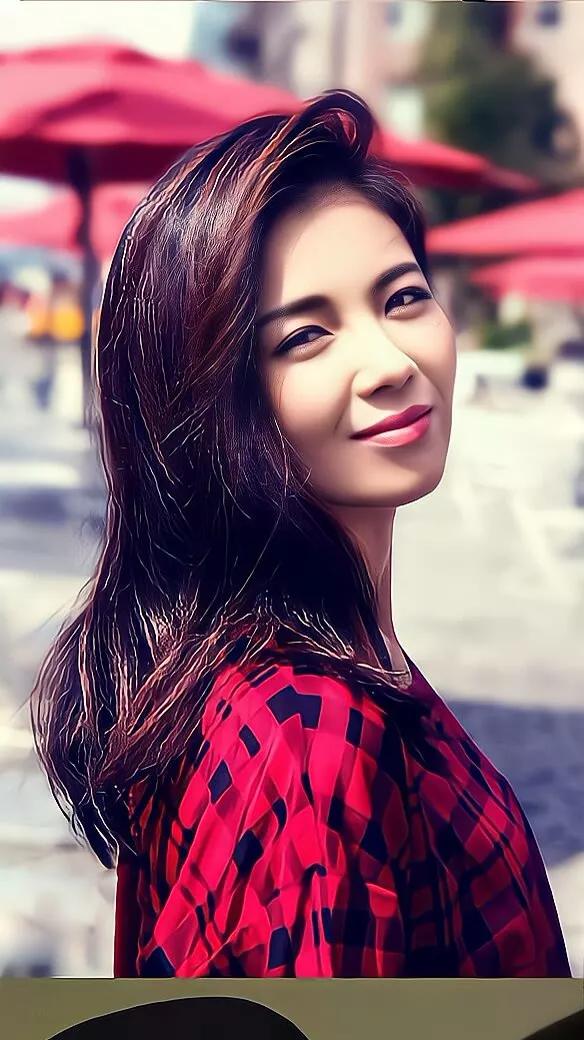 劉濤，膚白貌美，美麗動人