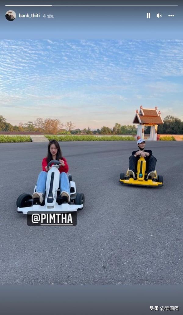 泰國男星Bank發合照 疑公開與網紅Pimtha戀情