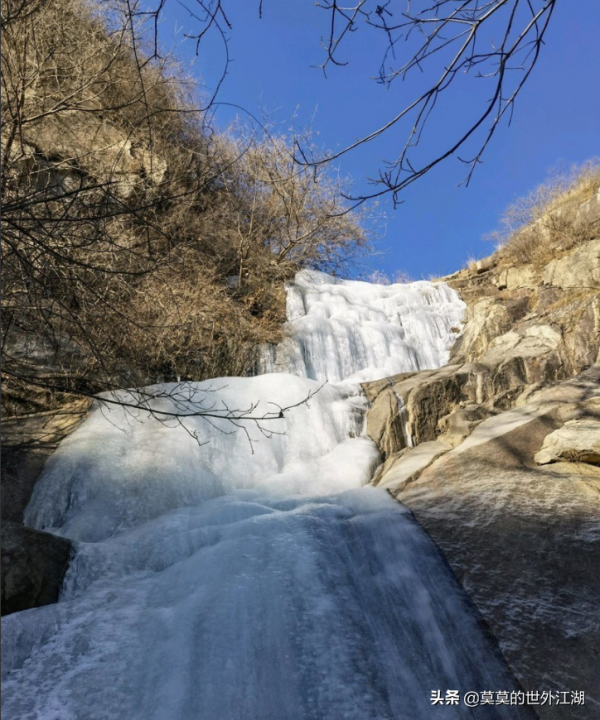 北京懷柔，縱橫交錯的森林風光，冬季別樣的原生態，更有冰瀑奇景