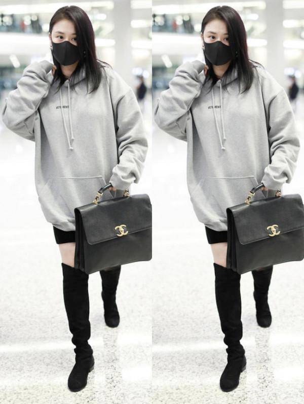 馬思純談了戀愛後更嫩了，“妹妹頭”看著真乖，還顯得挺瘦的