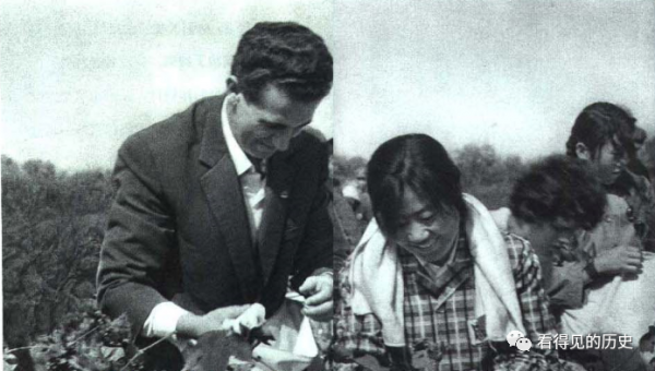 老照片 1970年阿爾巴尼亞籃球隊在中國 受到熱烈歡迎