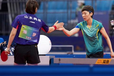 全運會-乒乓球女團第一階段：山東隊勝黑龍江隊