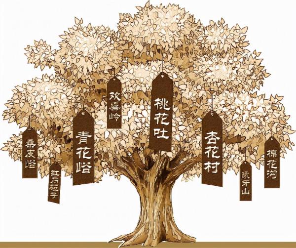 遼寧村級以上地名中有花188朵、有樹241棵、有山856座、有河585條