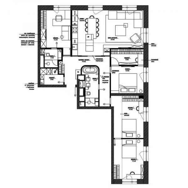 二胎媽媽的118㎡好牛：臥室佔一半面積，還能隔出家政房和衣帽間