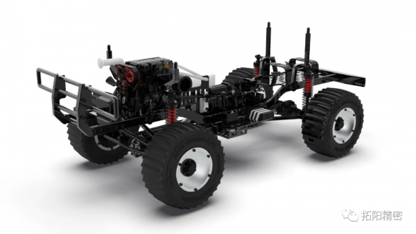 百變動力推出首款微型雙缸四衝程發動機遙控汽車模型