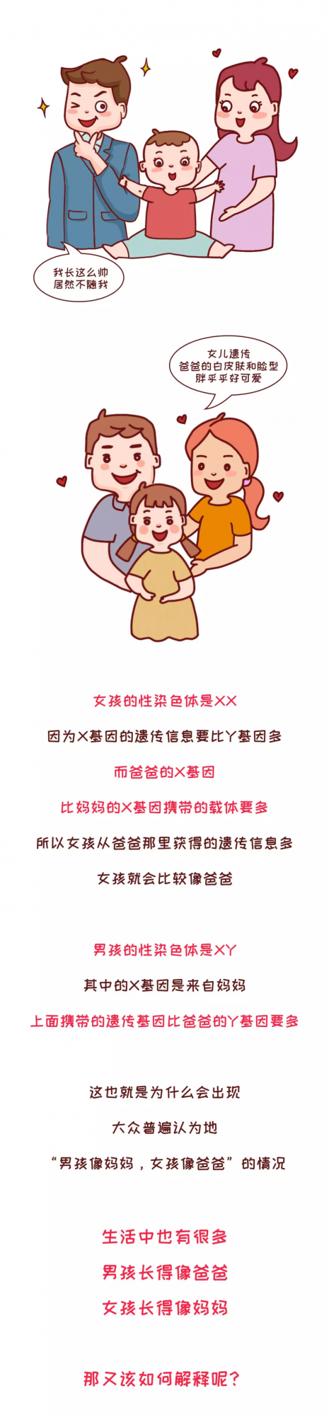 基因遺傳有多強大，父母都有哪些基因會遺傳給寶寶，快來對照一下