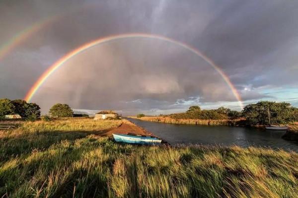彩虹下的美景 彩虹下的美景