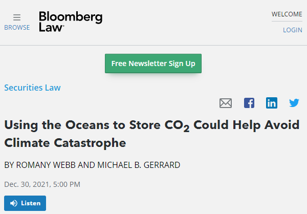 海洋固碳技術有助全球升溫控制在1&period;5℃以內 但需各國通力協作