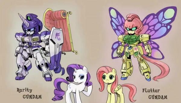 小馬寶莉風格高達設計，大家喜歡哪款？