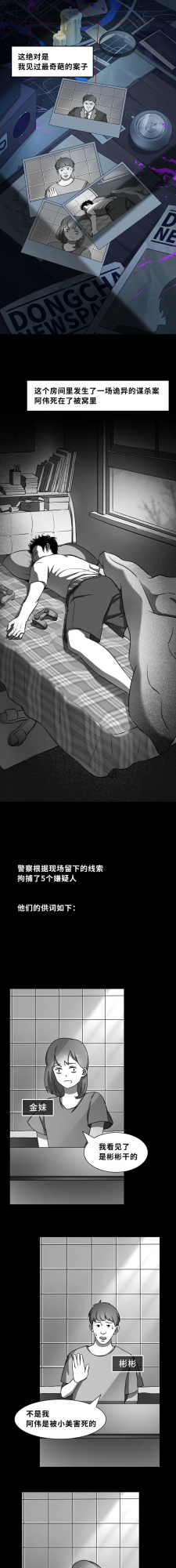 漫畫：五個嫌疑人，究竟誰是兇手？