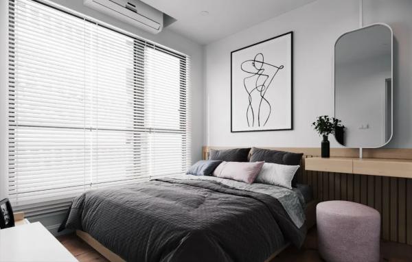 70平方簡約北歐風小戶型，白色+原木色，顏值滿分