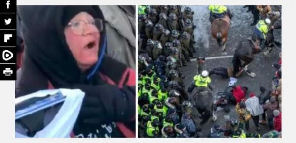 遭加拿大騎警踩踏的抗議者死亡？美國一媒體人承認造謠