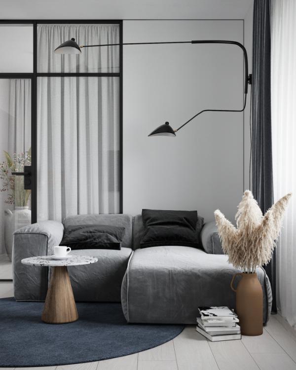 極簡主義，白色主調使得整體更加舒適、簡單、整潔