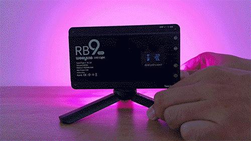 微徠RB9 RGB補光燈:輕巧便攜 彩色補光 微徠RB9 RGB補光燈:輕巧便攜 彩色補光