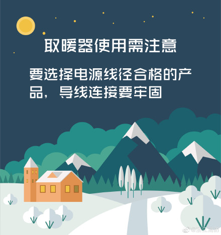 取暖器使用注意事項