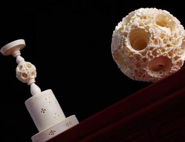 中華神工——猛獁牙雕鬼工球！陳德志大師作品