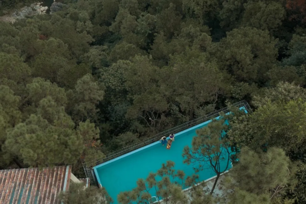 廣州自駕1h，清遠筆架山浪漫野奢民宿，無邊森林泳池丨外寓